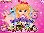 Baby Barbie Unghie Con Sfumatura