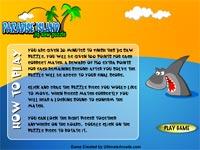 Puzzle Con Isola Tropicale E Squalo