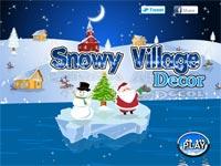 Snowy Village Decor