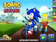 Sonic E Bart Simpson Gara Di Bici
