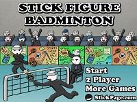 Stick Figure Badminton