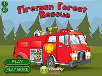 Camion Pompieri Salvataggio Foresta