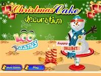 Christmas Snowman Cake