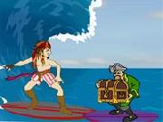 Pirata Fa Surf Tra Squali