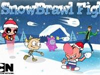 snowbrawl fight battaglia con le palle di neve